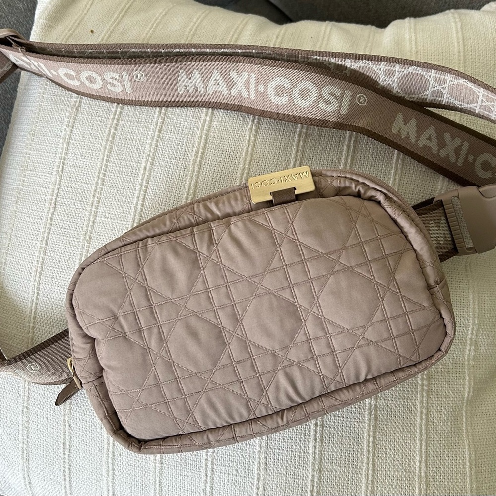 NEW Maxi-Cosi Tan Quilted Belt Bag